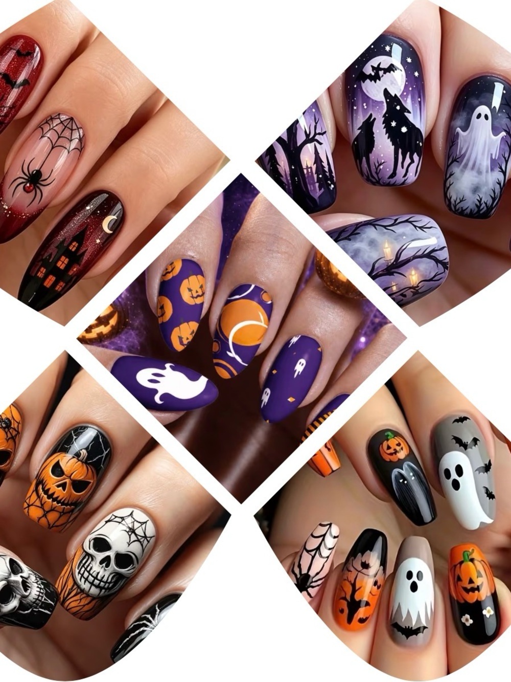 Halloween Press-On Nails – 5 Sets 120ct – Press On Nails